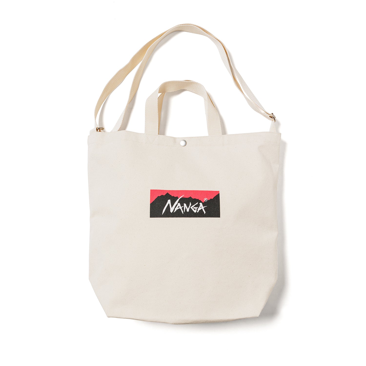 NANGA LOGO CANVAS TOTE 2 WAY BAG