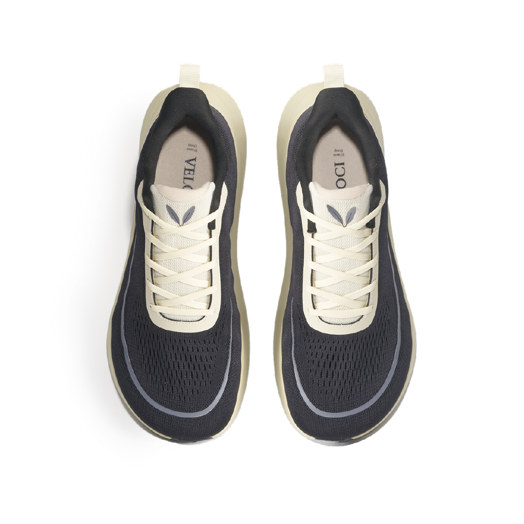 VELOCI ASCENT RUNNING SHOES (Black&Cream)
